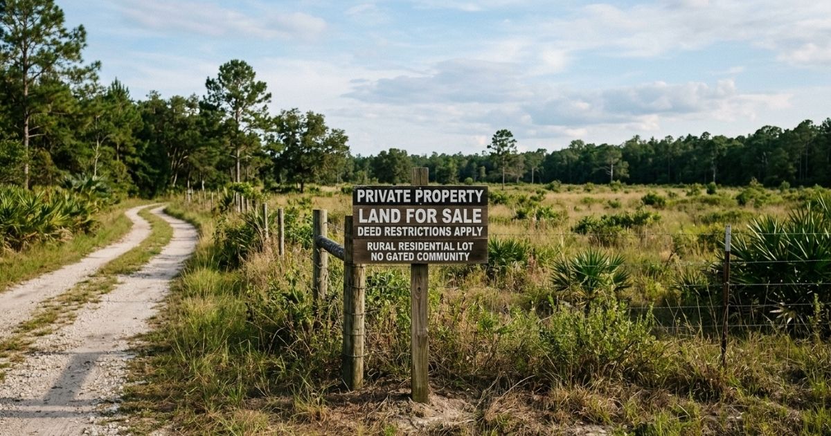 Deed Restrictions Without an HOA: What It Means for Your Land