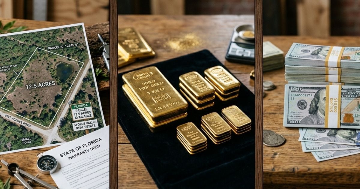 Terreno, Ouro ou Dólar? Comparando Reservas de Valor Para Investidores Latinos
