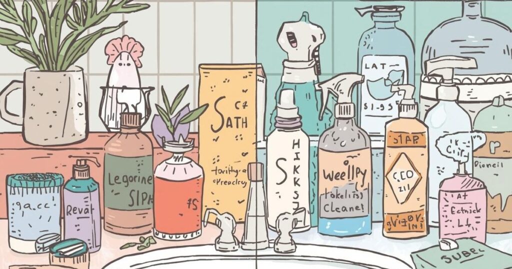 Beard wash vs regular shampoo side by side -- comparison of beard cleaning products for men